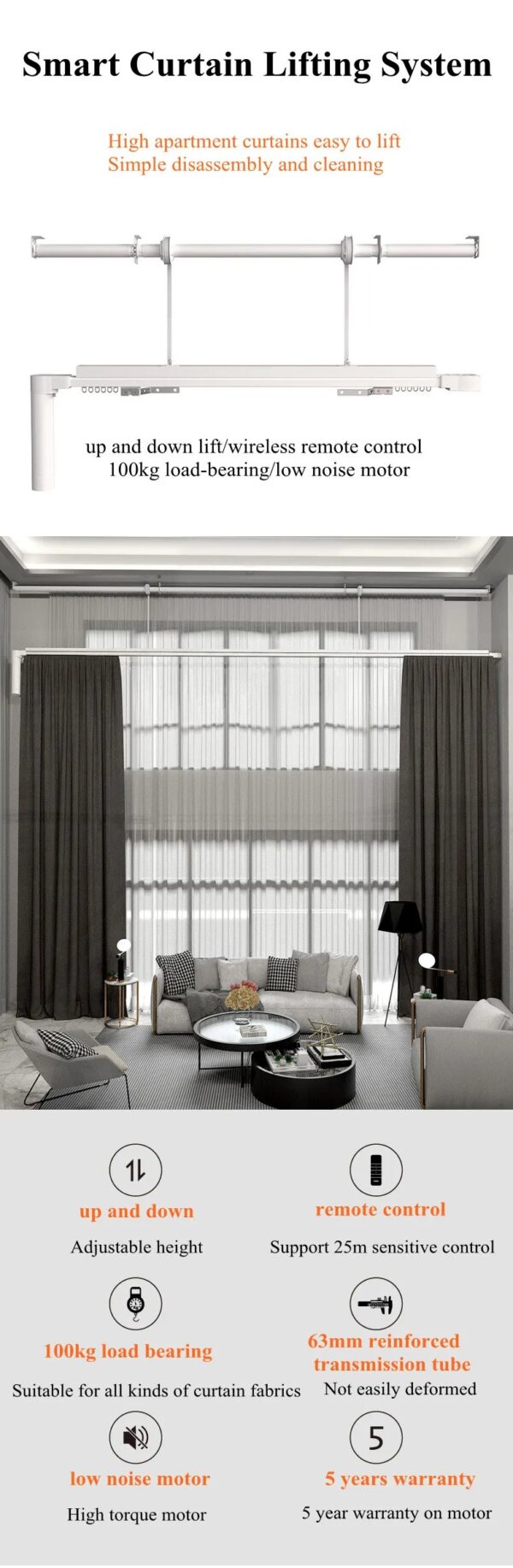 Smart Curtain Lifting System