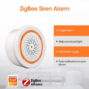 ZIGBEE Siren Alarm Sensor