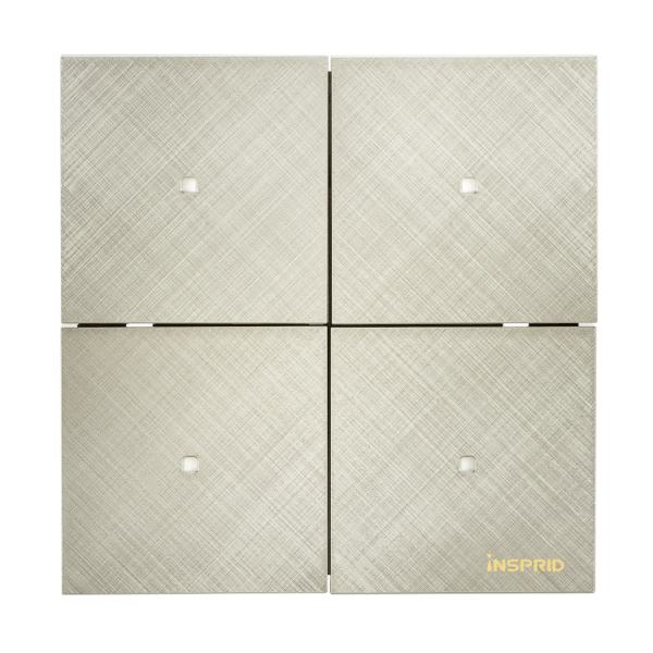 Heritage Series 2-Gang 4-Button Panel