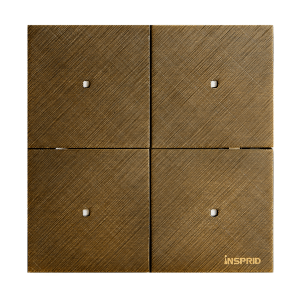 Heritage Series 2-Gang 4-Button Panel