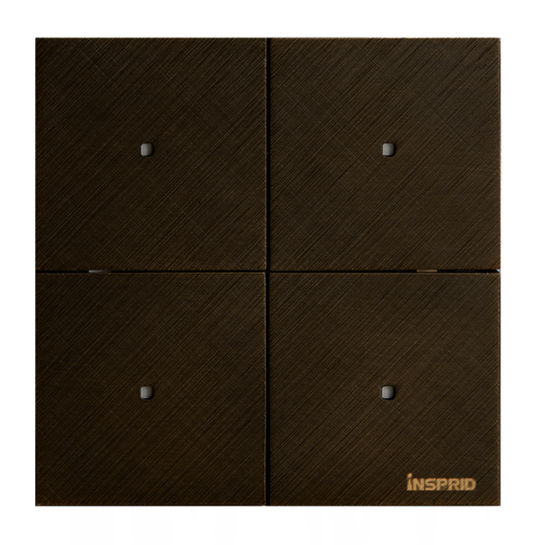 Heritage Series 2-Gang 4-Button Panel