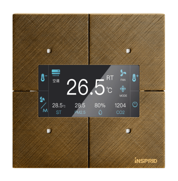 Heritage Series 2-Gang 4-Button Thermostat Panel