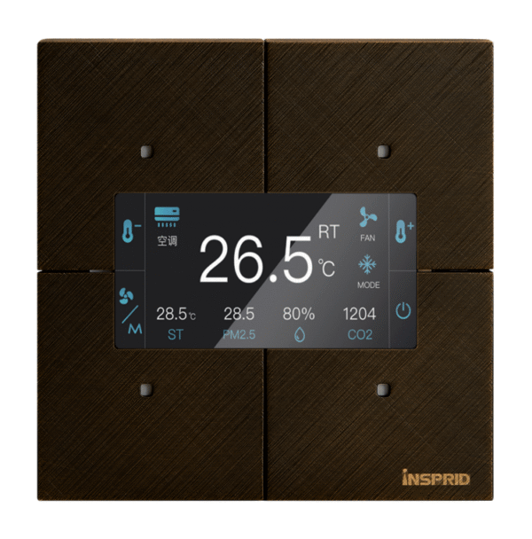 Heritage Series 2-Gang 4-Button Thermostat Panel